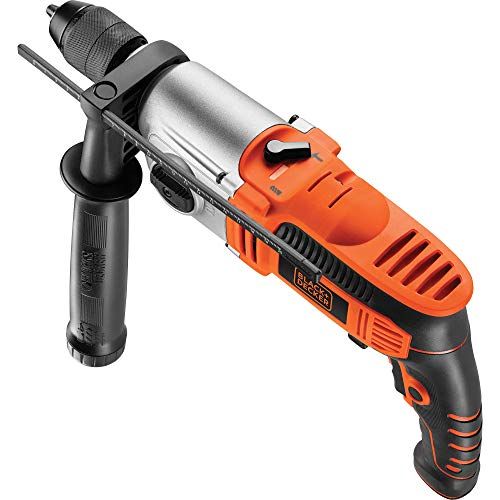 BLACK+DECKER KR8542K-QS - Perceuse à percussion filaire 850W avec vitesse jusqu'à 3100 tr/min