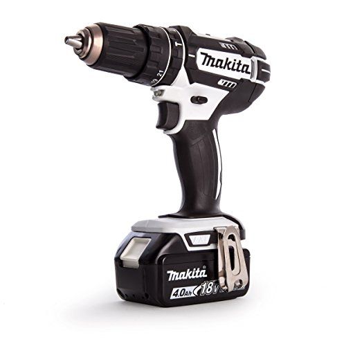 Makita DHP482RM1J - Perceuse à percussion série blanche 18V Li-ion (1x 4,0Ah) dans MakPac