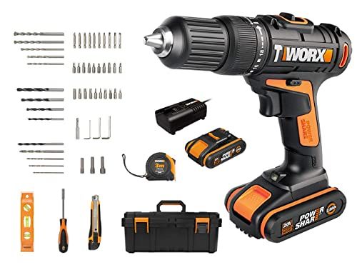 WORX WX371.7: Perceuse Visseuse à Percussion sans Fil 18V (20V MAX)