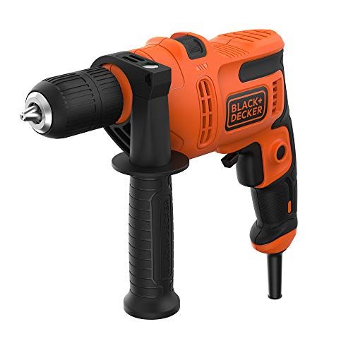 BLACK+DECKER BEH200K-QS - Perceuse à percussion filaire 500W livrée en coffret