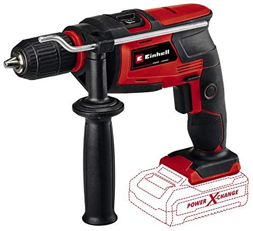 Einhell TC-ID 18 Li-i Solo Power X-Change: Perceuse à percussion sans fil (mandrin auto-serrant de 13 mm, rotation avant/arrière, variateur électronique, vendue sans batterie ni chargeur)