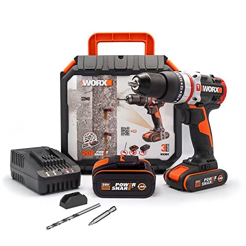 WORX WX354.1: Perceuse à Percussion sans Fil NITRO 18V (20V MAX)